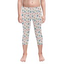 お得なクーポン 送料無料 昆虫 ピンク(キッズ レギンス7分丈) キッズ レギンス7分丈 全て かわいい ピンク 夏 虫 松浦はれ ★★★