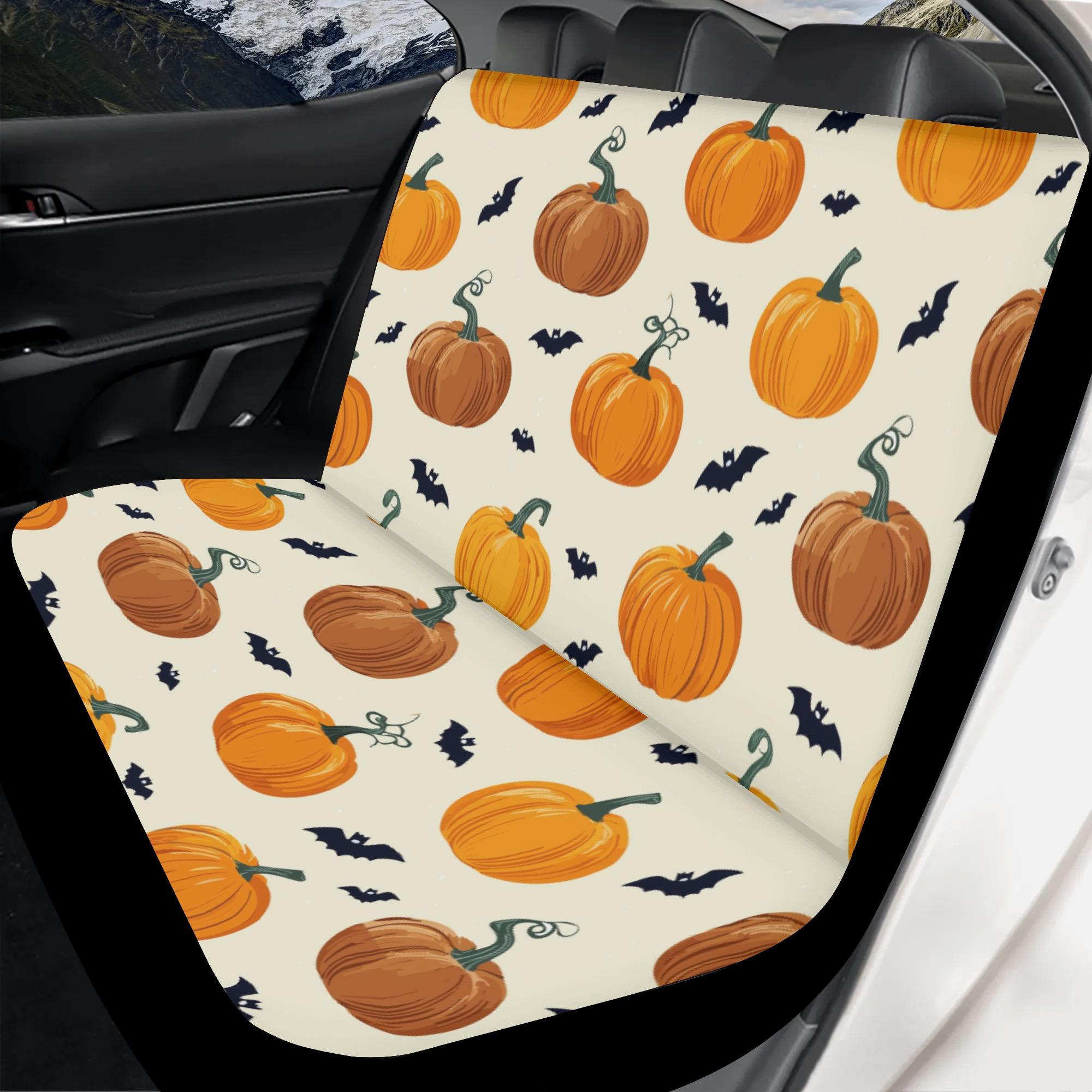お得なクーポン 送料無料 ハロウィン ベージュ(カーシートカバー後部座席) カーシートカバー後部座席 ユニセックス ホームデコレーション 全て Halloween 秋 10月 松浦はれ ★★★