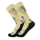 お得なクーポン 送料無料 ハワイアン プルメリア(ソックス) ソックス ユニセックス アクセサリー アート プルメリア お花 黄色 可愛い キレイ 元気 さとみ...