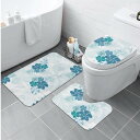 お得なクーポン 送料無料 Blue Hawaiian(トイレマットセット) トイレマットセット ユニセックス ホームデコレーション 全て ハワイアン ハワイ ブ...