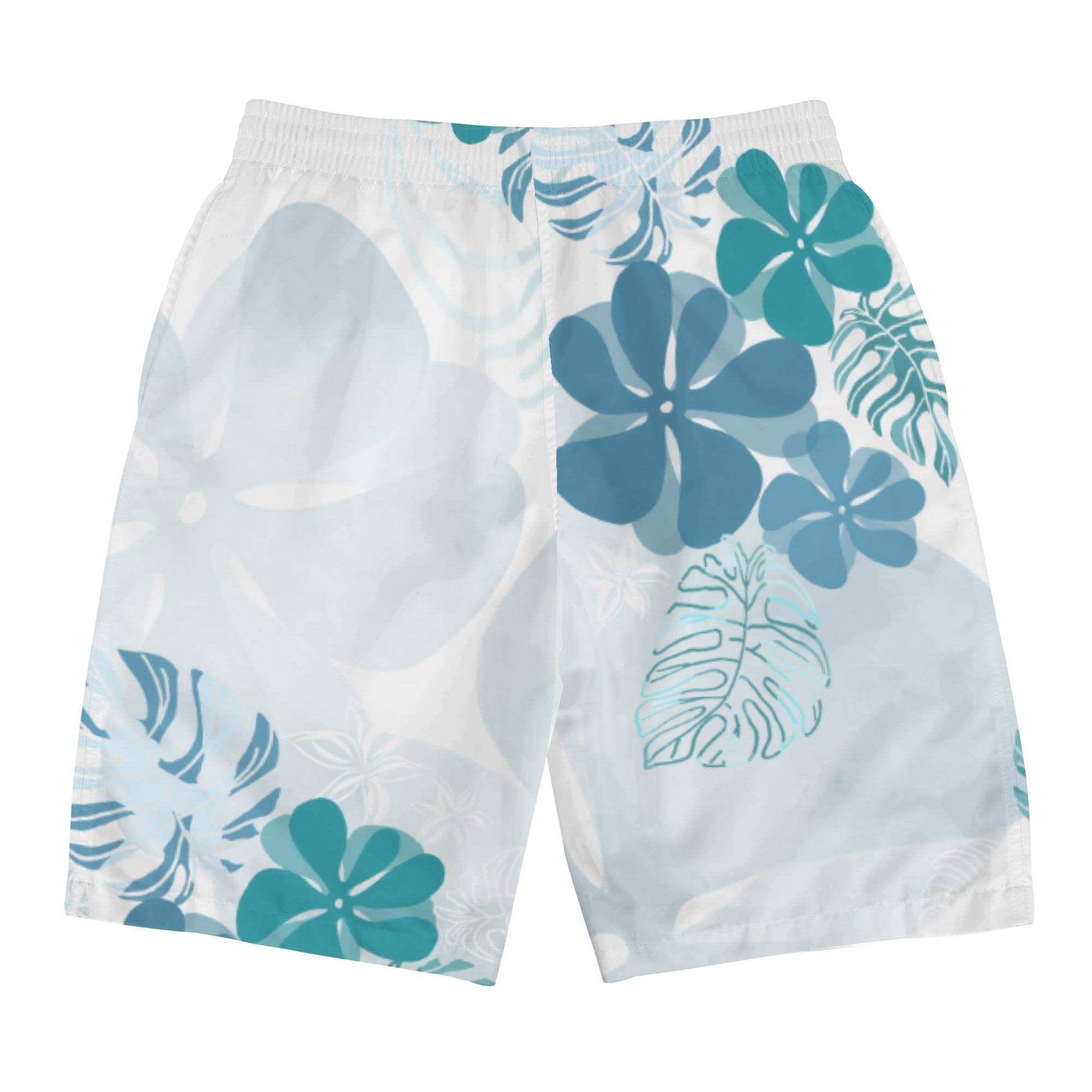 お得なクーポン 送料無料 Blue Hawaiian(メンズサーフパンツ) メンズサーフパンツ メンズ 全て ハワイアン ハワイ ブルー プルメリア 花柄 涼しげ 可愛い おしゃれ さとみん。 ★★★