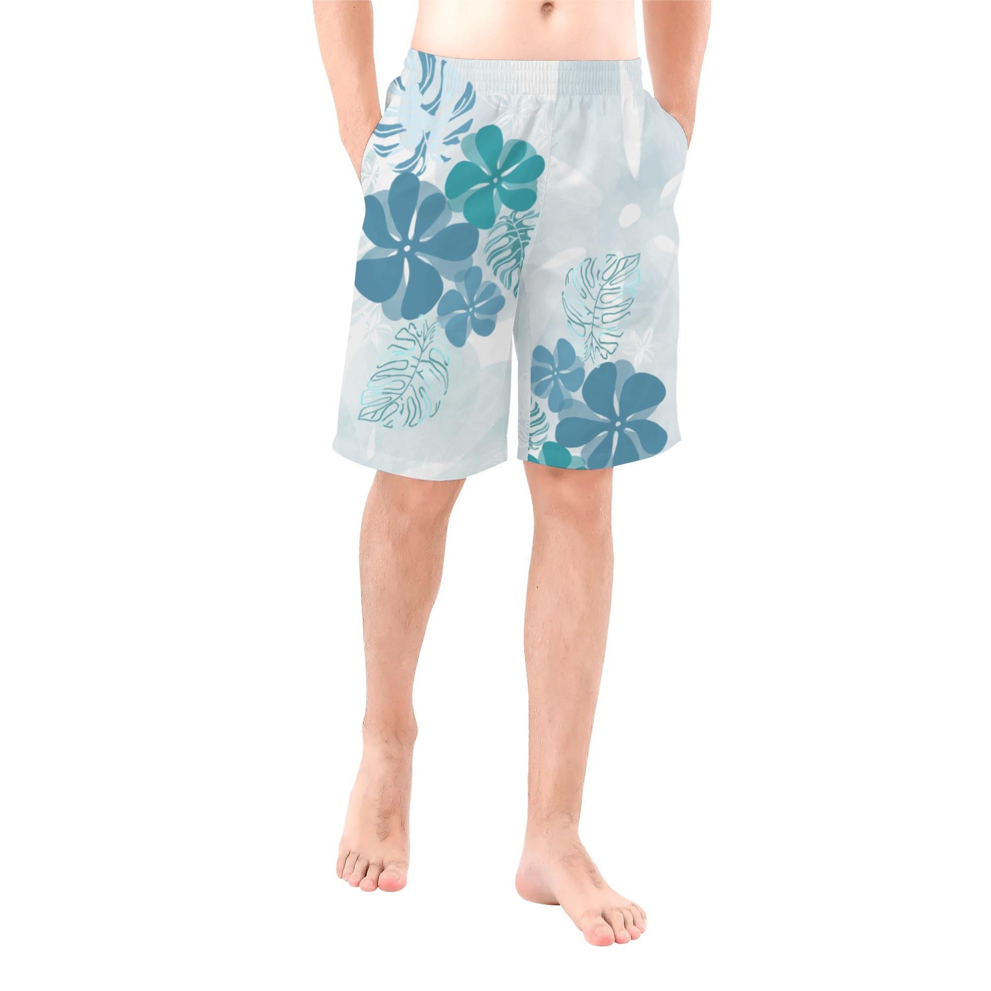 お得なクーポン 送料無料 Blue Hawaiian(メンズサーフパンツ) メンズサーフパンツ メンズ 全て ハワイアン ハワイ ブルー プルメリア 花柄 涼しげ 可愛い おしゃれ さとみん。 ★★★