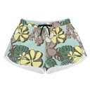 お得なクーポン 送料無料 Hawaiian エメラルドグリーンの風(レディースショートパンツ) レディースショートパンツ レディース 全て エメラルドグリーン ハワイ さわやか キレイ おしゃれ(4)