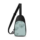 お得なクーポン 送料無料 Hana to Tori(チェストバッグ) チェストバッグ ユニセックス バッグ 全て シンプル 花 鳥 くすみ系 かわいい 大人かわいい さとみん。 ★★★