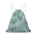 お得なクーポン 送料無料 Hana to Tori(ナップサック) ナップサック ユニセックス バッグ 全て シンプル 花 鳥 くすみ系 かわいい 大人かわいい さとみん。 ★★★