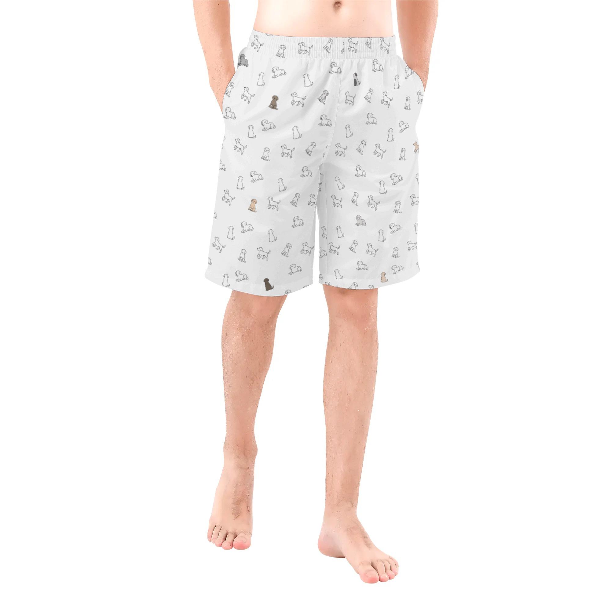 お得なクーポン 送料無料 DOG(メンズサーフパンツ) メンズサーフパンツ メンズ 全て 犬 いぬ DOG 犬好き かわいい シンプル 白 大人かわいい プレゼント さとみん。 ★★★