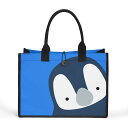 お得なクーポン 送料無料 皇帝ペンギンちゃん~ブルーversion(キャンバストートバッグ) キャンバストートバッグ ユニセックス バッグ 動物 大容量 通学 習い事 塾 新入学 進学 進級 青 ブルー