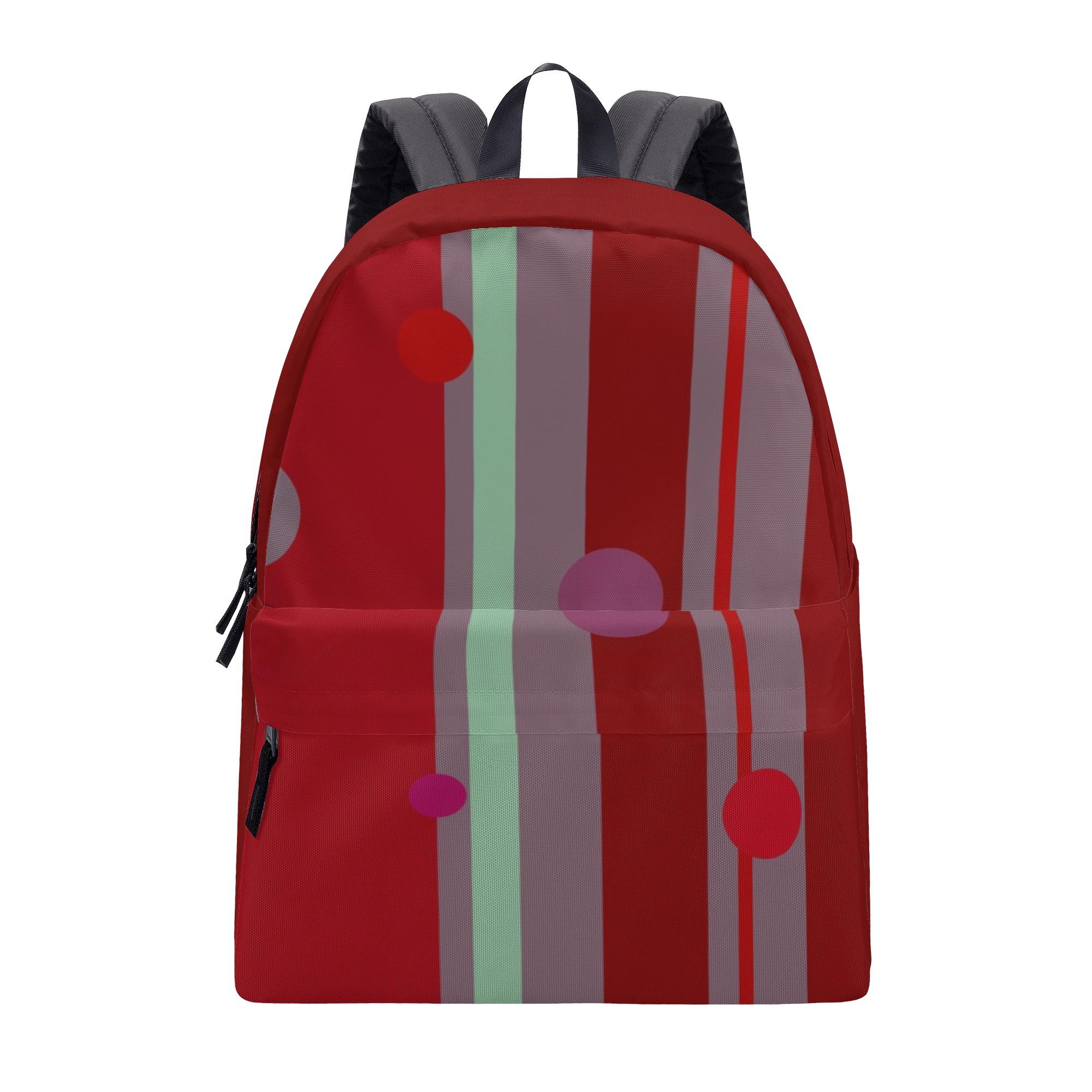 お得なクーポン 送料無料 和と洋の融合 レッド フルプリントバックパック ユニセックス バッグ 全て リ..