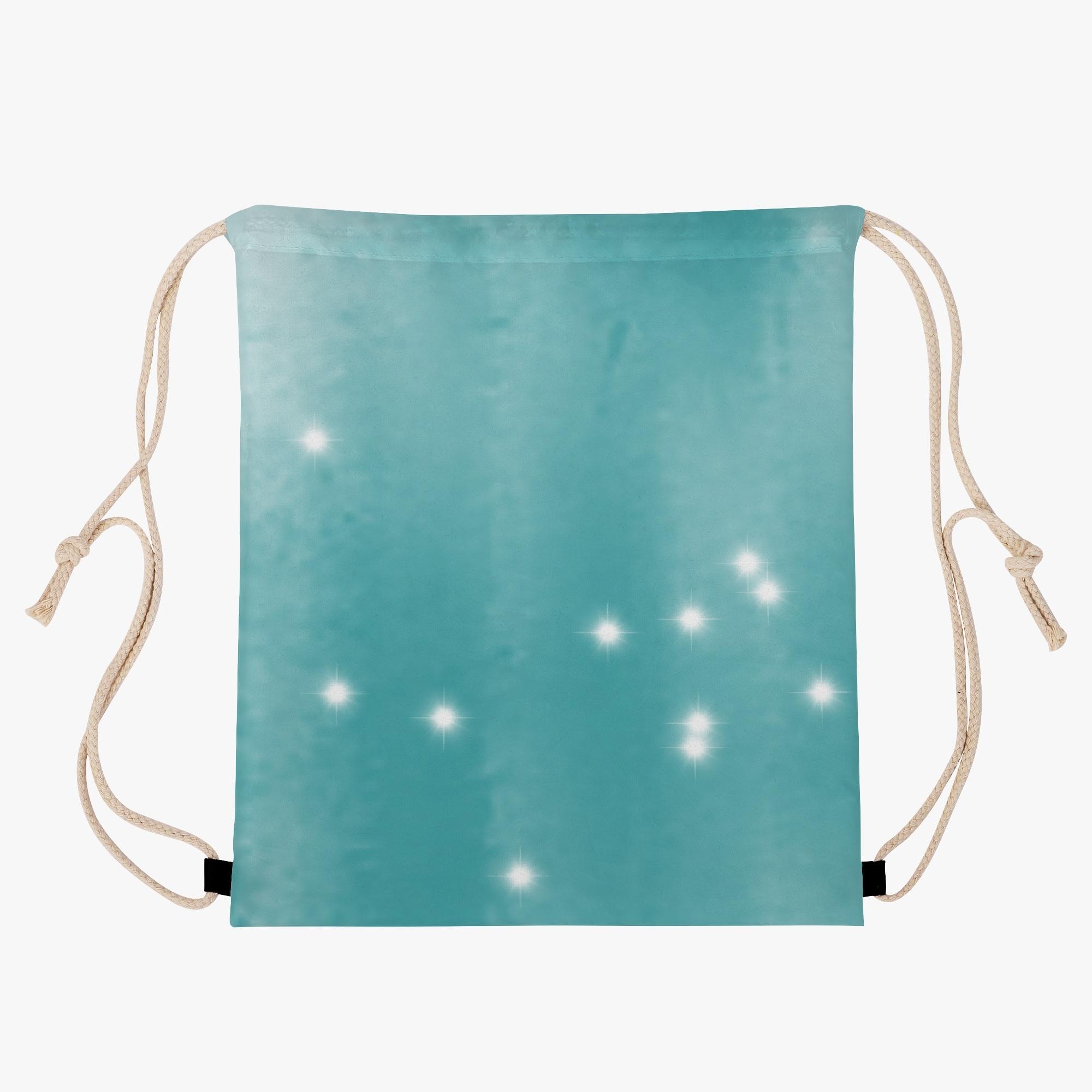お得なクーポン 送料無料 星屑 ナップサック ユニセックス バッグ アート ナップザック 星屑 キラキラ ブルー cut
