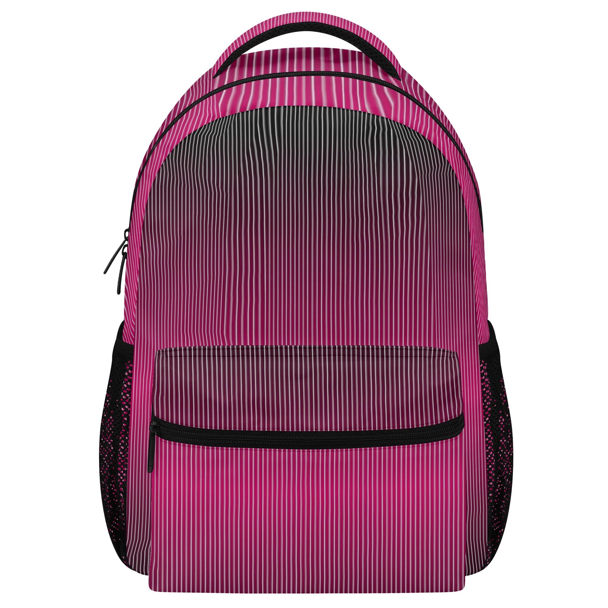 お得なクーポン 送料無料 スクールバックパック ユニセックス バッグ 全て ショッキングピンク ピンク系 ローズカラー グラデーション シンプル かっこいい 男性的 cut