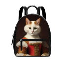 お得なクーポン 送料無料 PUレザーミニバッグ レディース バッグ 動物 アート 絵画 猫 ねこ 油絵 個性的 生き物 肖像画 美術 𖥧𖤣.𖡼 mozemoze 𖡼.𖤣𖥧(4)