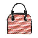 お得なクーポン 送料無料 Houndstooth pattern × cat【red】(2WAYショルダーバッグ) 2WAYショルダーバッグ レディース バッグ アート 猫 赤 cat 猫モチーフ 千鳥格子 red charamaru