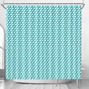 お得なクーポン 送料無料 Houndstooth pattern × cat【blue】(シャワーカーテン) シャワーカーテン ユニセックス ホームデコレーショ...