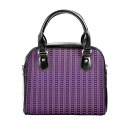 お得なクーポン 送料無料 Geometric pattern 【2】(2WAYショルダーバッグ) 2WAYショルダーバッグ レディース バッグ アート パターン 紫 ストライプ 幾何学模様 charamaru(4)