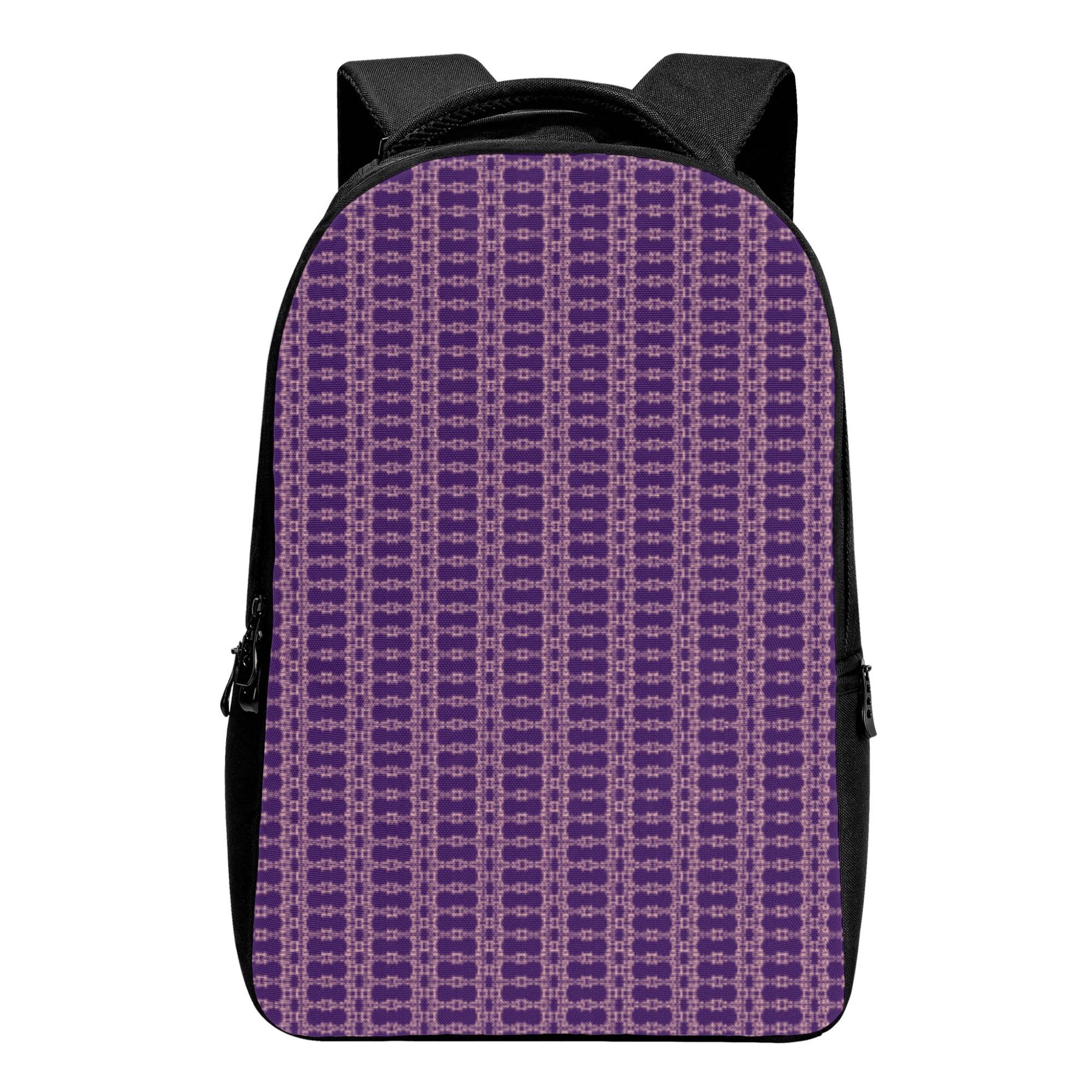 お得なクーポン 送料無料 Geometric pattern 【2】(バックパック) バックパック ユニセックス バッグ アート パターン 紫 ストライプ 幾何学模様 charamaru