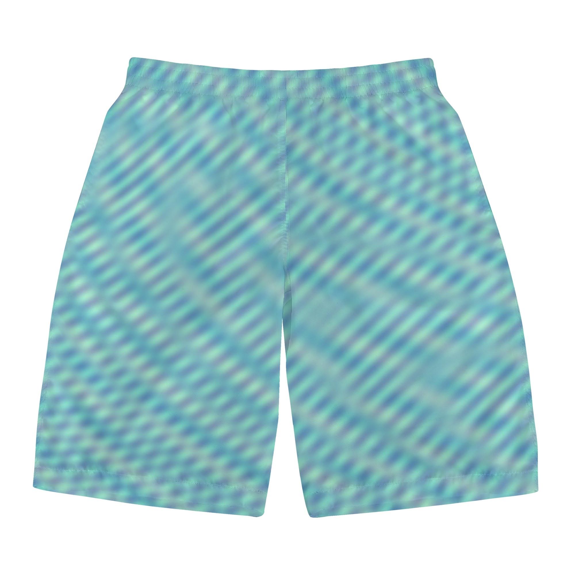 お得なクーポン 送料無料 Wavy pattern【1】(メンズサーフパンツ) メンズサーフパンツ メンズ アート ブルー パターン 水 紋様 波紋 水面 波 charamaru