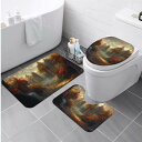お得なクーポン 送料無料 AI画像 幻想的な秋の森(トイレマットセット) トイレマットセット ユニセックス ホームデコレーション 全て AI AIR