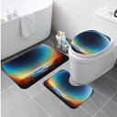 お得なクーポン 送料無料 AI 宇宙(トイレマットセット) トイレマットセット ユニセックス ホームデコレーション 全て 宇宙 AI画像 AIR