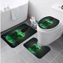 お得なクーポン 送料無料 ボトルの中の森(トイレマットセット) トイレマットセット ユニセックス ホームデコレーション 全て AI AI画像 AIR ★★★