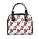 お得なクーポン 送料無料 2WAYショルダーバッグ レディース バッグ アート パターン 花 植物 パターン柄 薔薇 ばら 柄 ローズ ちーたん(4)