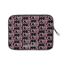 お得なクーポン 送料無料 うずまきあめしょさん ぴんく:ブラックベース:ねこのひげあつめ(アイパッドケース) アイパッドケース ユニセックス バッグ 動物 猫 ねこ アメショー nanaronnicoron