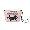 お得なクーポン 送料無料 ねこのひげあつめ。自由過ぎすとれっち(コスメポーチ) コスメポーチ ユニセックス バッグ 動物 猫 ギフト 贈り物 普段使い nanaronnicoron ★★★