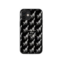 お得なクーポン 送料無料 iPhone12 miniソフトケース ユニセックス アクセサリー 動物 猫 ねこ ブラック スマホケース タンブラー やんのかステップ nanaronnicoron