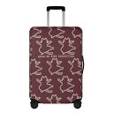 お得なクーポン 送料無料 ねこのひげあつめ。戦う猫:バーガンディー(スーツケースカバー) スーツケースカバー ユニセックス アクセサリー 動物 猫 ねこ スマホケース タンブラー