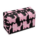 お得なクーポン 送料無料 ねこのひげあつめ。どうしてこうなった?くろぴんく(コスメバッグ) コスメバッグ ユニセックス バッグ 動物 ピンク 猫 ねこ ブラック ポーチ nanaronnicoron ★★★