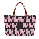 お得なクーポン 送料無料 ねこのひげあつめ。どうしてこうなった?くろぴんく(トートバッグ) トートバッグ レディース バッグ 動物 ピンク 猫 ねこ ブラック ケース nanaronnicoron ★★★