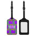 お得なクーポン 送料無料 ねこのひげあつめ。レイカラパターンターコイズブルー(ラゲッジタグ) ラゲッジタグ ユニセックス アクセサリー 動物 猫 ねこ バッグ ケース レインボー