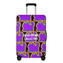 お得なクーポン 送料無料 ねこのひげあつめ。レイカラパターンブラック(スーツケースカバー) スーツケースカバー ユニセックス アクセサリー 動物 猫 ねこ バッグ ポーチ ケース