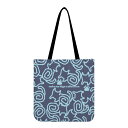 お得なクーポン 送料無料 ねこのひげあつめ。うずうずかにゃくさ模様 ネイビー(エコバッグ) エコバッグ ユニセックス バッグ 動物 猫 ねこ ケース ネイビー 唐草模様風 nanaronnicoron ★★★