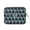 お得なクーポン 送料無料 ねこのひげあつめ。あ~びっくりしたくろターコイズブルー(アイパッドケース) アイパッドケース ユニセックス バッグ 動物 猫 ねこ ポーチ ケース 黒猫