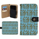 お得なクーポン 送料無料 ねこのひげあつめ。箱猫:ブルー(手帳型スマホケース ブラウン) 手帳型スマホケース ブラウン ユニセックス アクセサリー 動物 ブルー 猫 ねこ nanaronnicoron ★★★