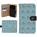 お得なクーポン 送料無料 ねこのひげあつめ。やんのかすてっぷ ぶるー(手帳型スマホケース ブラウン) 手帳型スマホケース ブラウン ユニセックス アクセサリー 動物 ブルー 猫 nanaronnicoron