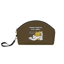 お得なクーポン 送料無料 任務完了:ねこのひげあつめ チョコレートブラウン(丸型コスメポーチ) 丸型コスメポーチ レディース バッグ 動物 猫 ねこ ケース nanaronnicoron ★★★