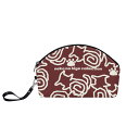 お得なクーポン 送料無料 ねこのひげあつめ。うずうずかにゃくさ模様 ばーがんでぃ(丸型コスメポーチ) 丸型コスメポーチ レディース バッグ 動物 猫 ねこ ポーチ ケース タンブラー