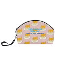 お得なクーポン 送料無料 ねこのひげあつめ。ふわふわともふもふパターン(丸型コスメポーチ) 丸型コスメポーチ レディース バッグ 動物 猫 ねこ モフモフ ポーチ ケース ふわふわ