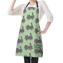 お得なクーポン 送料無料 ねこのひげあつめ・すけぼーごろごろがらがらねこねこパターン(エプロン) エプロン ユニセックス ホームデコレーション 動物 猫 ねこ スケボー nanaronnicoron