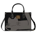 お得なクーポン 送料無料 ねこのひげあつめ・すけぼーごろごろがらがらねこねこ(本革ハンドバッグ) 本革ハンドバッグ レディース バッグ 動物 猫 ねこ スケボー ポーチ ケース nanaronnicoron