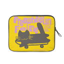 お得なクーポン 送料無料 ねこのひげあつめ・すけぼーごろごろがらがらねこねこ:ぴんくもじ(アイパッドケース) アイパッドケース ユニセックス バッグ 動物 猫 ねこ スケボー nanaronnicoron