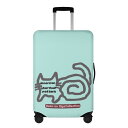 お得なクーポン 送料無料 ねこのひげあつめ。うずまきあめしょー単体(スーツケースカバー) スーツケースカバー ユニセックス アクセサリー 動物 猫 ねこ トラベル nanaronnicoron ★★★