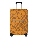 お得なクーポン 送料無料 ねこのひげあつめ。うずうずかにゃくさ模様 おれんじ(スーツケースカバー) スーツケースカバー ユニセックス アクセサリー 動物 猫 オレンジ ねこ スマホケース