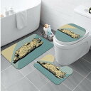 お得なクーポン 送料無料 究極のチルキャット - ヴィンテージポップバイブス(トイレマットセット) トイレマットセット ユニセックス ホームデコレーション 動物...