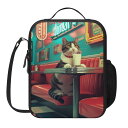 お得なクーポン 送料無料 ダイナーと猫 キジシロ(ランチボックス) ランチボックス ユニセックス バッグ 動物 猫 シューズケース ケース アイパッドケース ダイナー leojiro24 ★★★