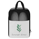 お得なクーポン 送料無料 Summer Grow(シューズバッグ) シューズバッグ ユニセックス バッグ 全て アート かわいい イラスト 植物 緑 爽やか 夏 モダン レトロポップ Smmer tokomoro ★★★