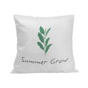 お得なクーポン 送料無料 Summer Grow(クッションカバー) クッションカバー ユニセックス ホームデコレーション 全て アート かわいい イラスト 植物 緑 爽やか 夏 モダン レトロポップ Smmer