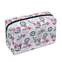 お得なクーポン 送料無料 和傘に咲く花(コスメバッグ) コスメバッグ ユニセックス バッグ 全て ピンク ブルー 和風 和柄 傘 和モダン 和ポップ umbrella tokomoro ★★★