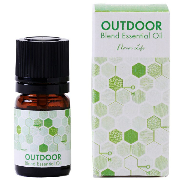 虫除け アロマ 【OUTDOOR ブレンドエッセンシャルオイル 5mL 虫よけ】 フレーバーライフ社 アレルギー 自然 オーガニック 玄関 リビング ナチュラル お店 店舗 ホテル エステ 手作り エッセン…